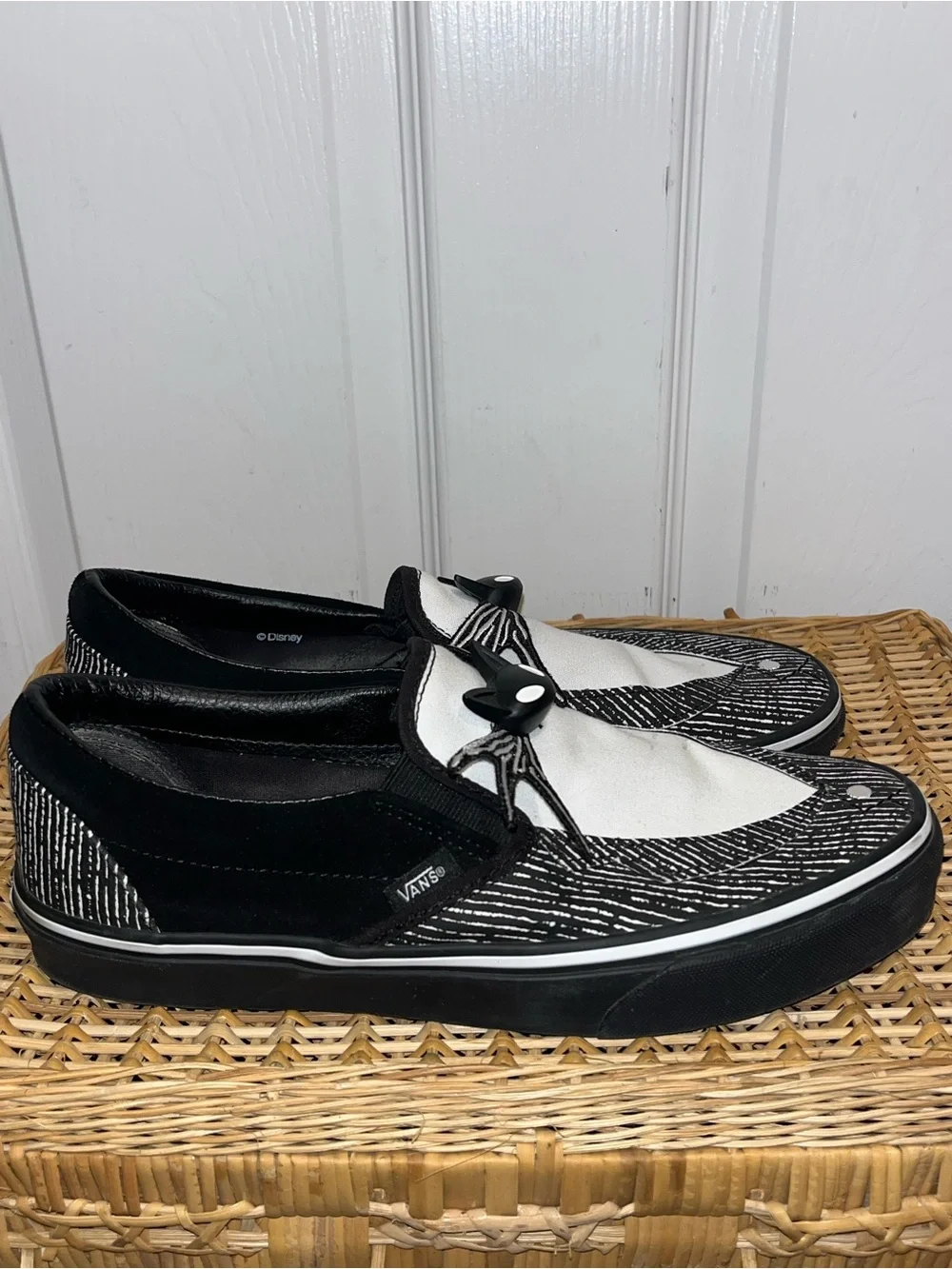 VANS X NIGHTMARE BEFORE CHRISTMAS Jack Skellington slip on sneakers Disney